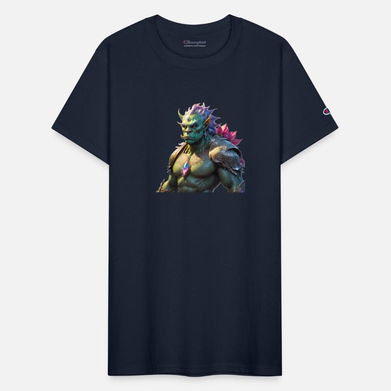 Rainbow colored orc male
