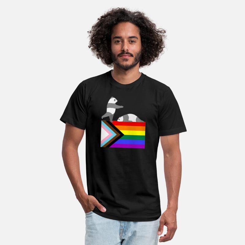 Rainbow flag gay panda