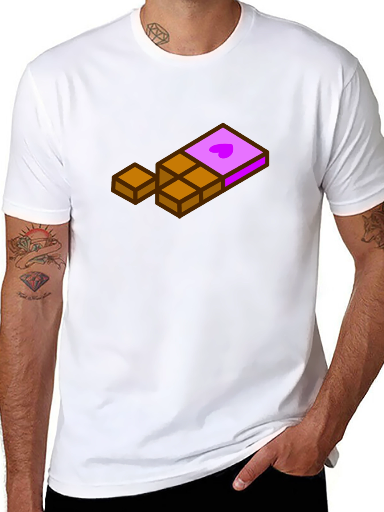 Chocolate Bar Graphic Tee - Sweet Treat Style