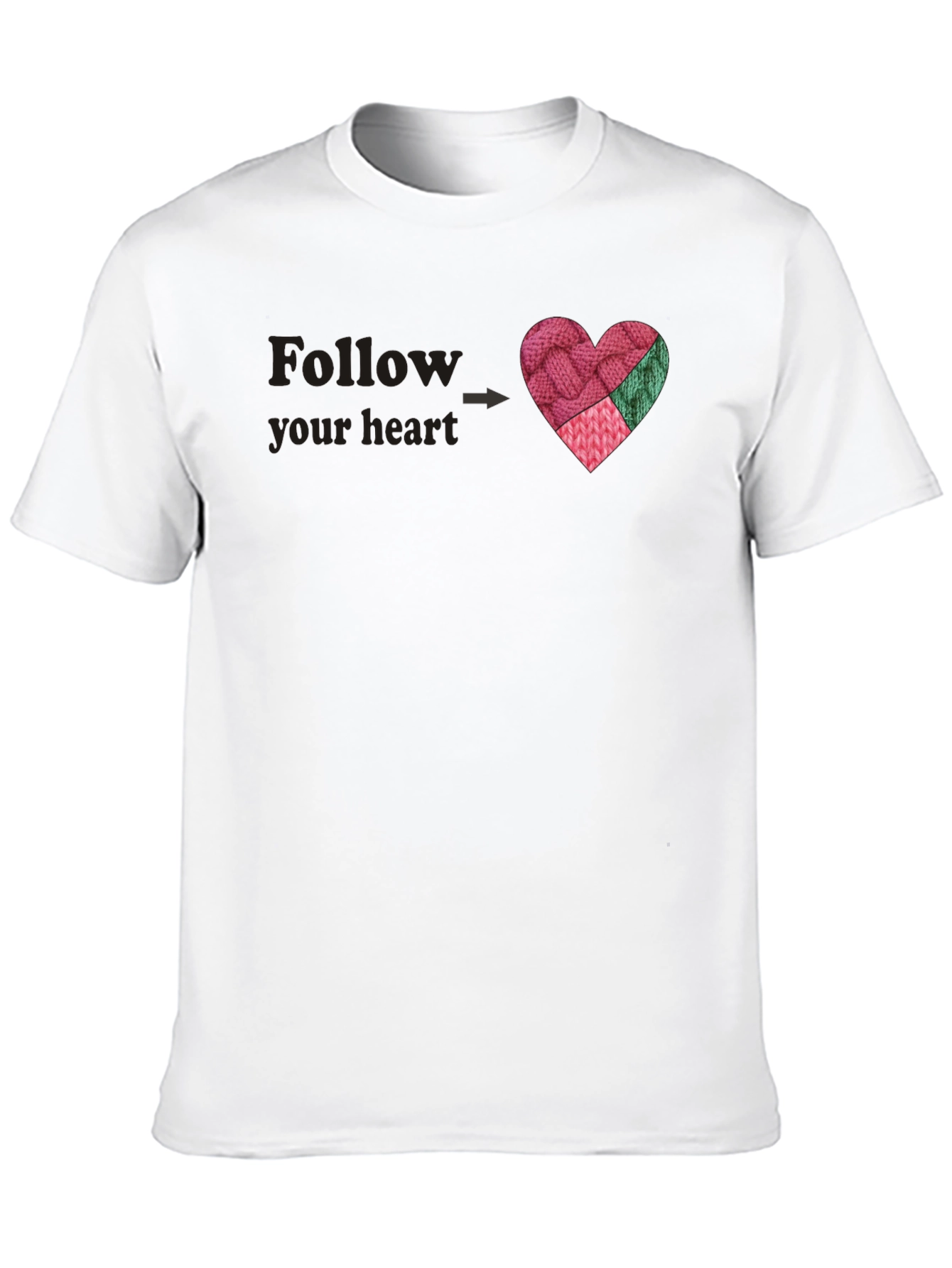 Follow Your Heart Knit Heart T-Shirt