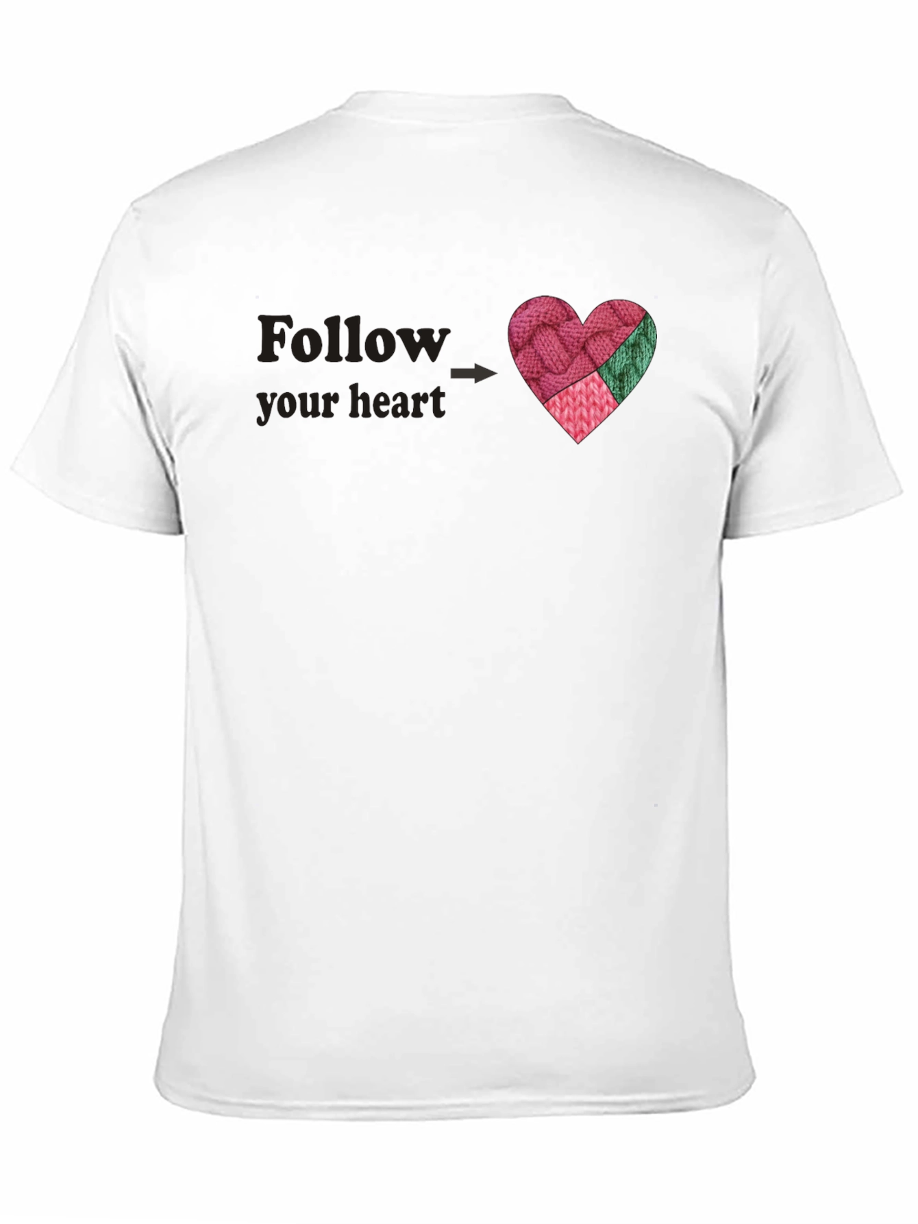 Follow Your Heart Knit Heart T-Shirt