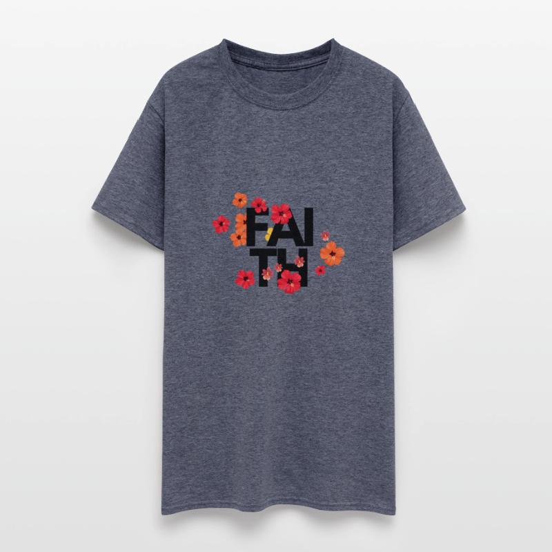 Red Flower Heads Faith Design