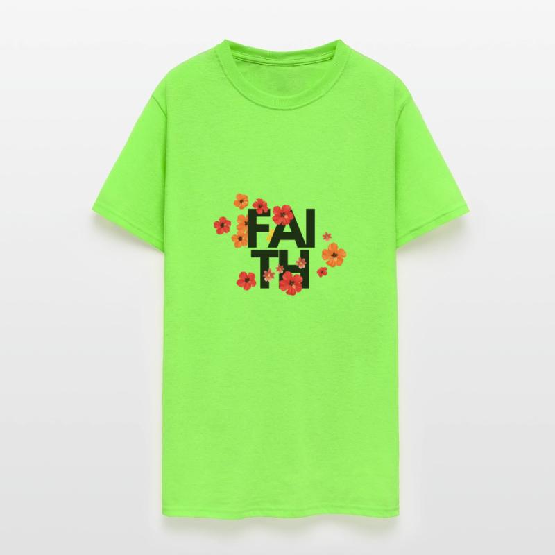 Red Flower Heads Faith Design