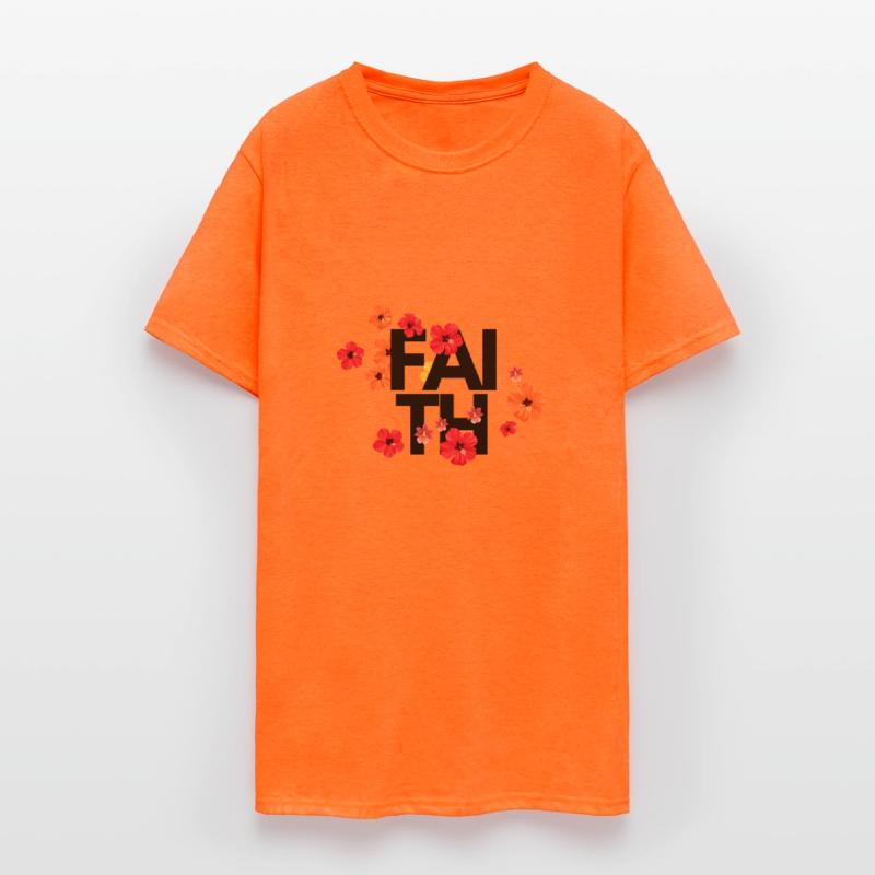 Red Flower Heads Faith Design