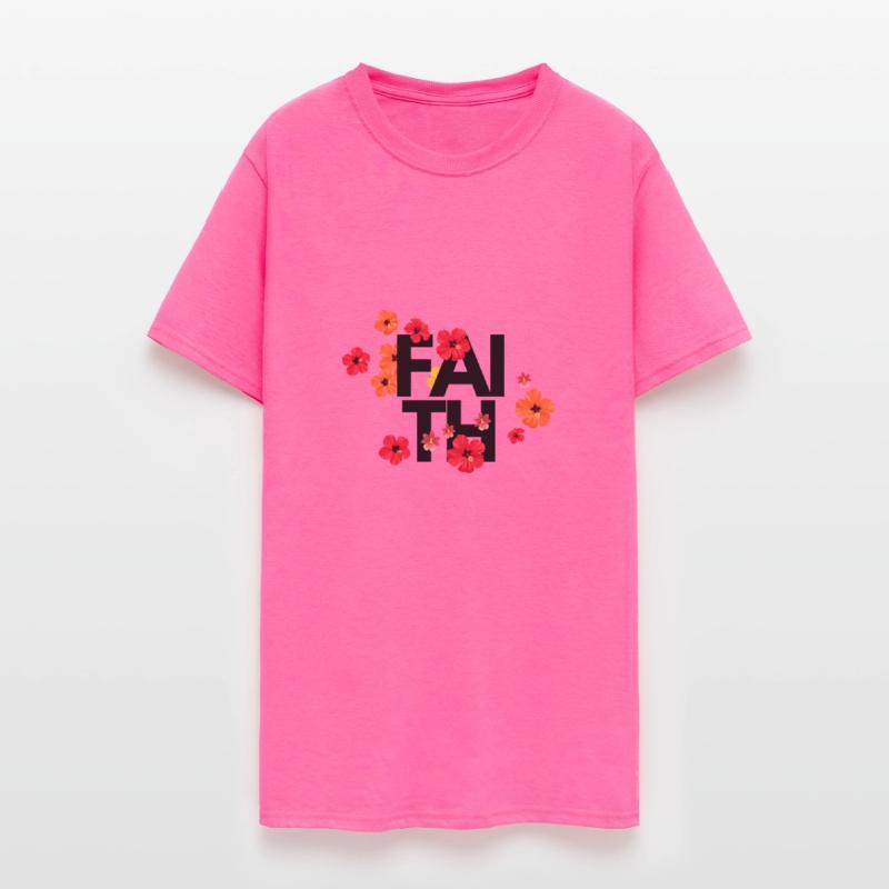 Red Flower Heads Faith Design