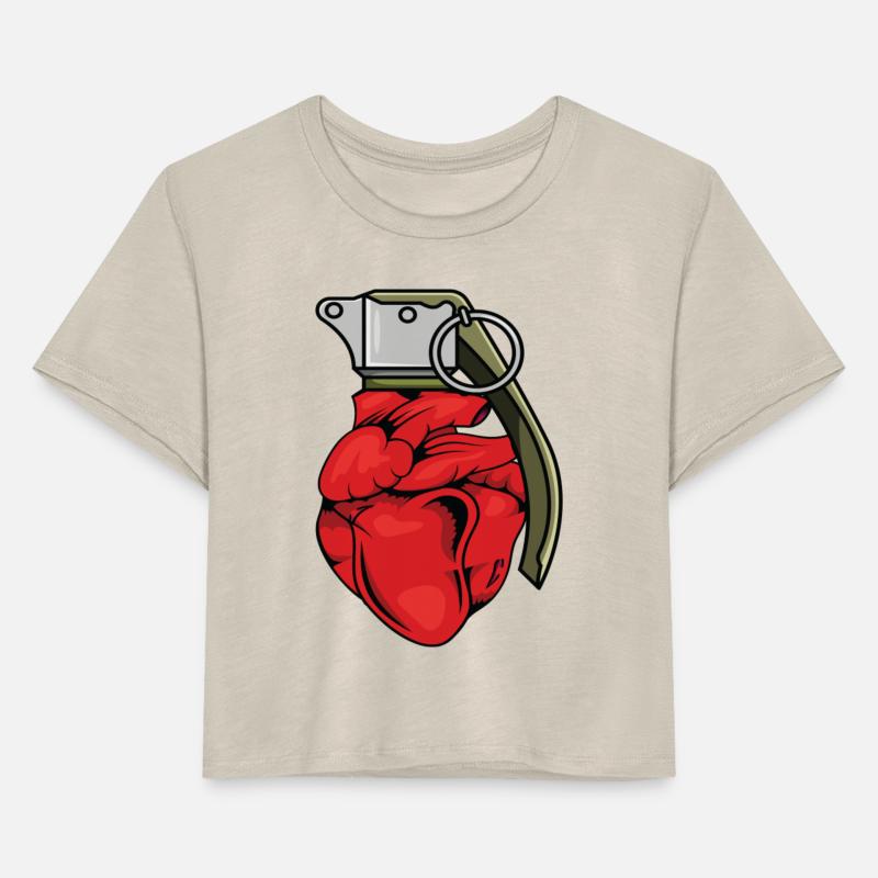 Red Heart Explosive Hand Grenade Heartbeat