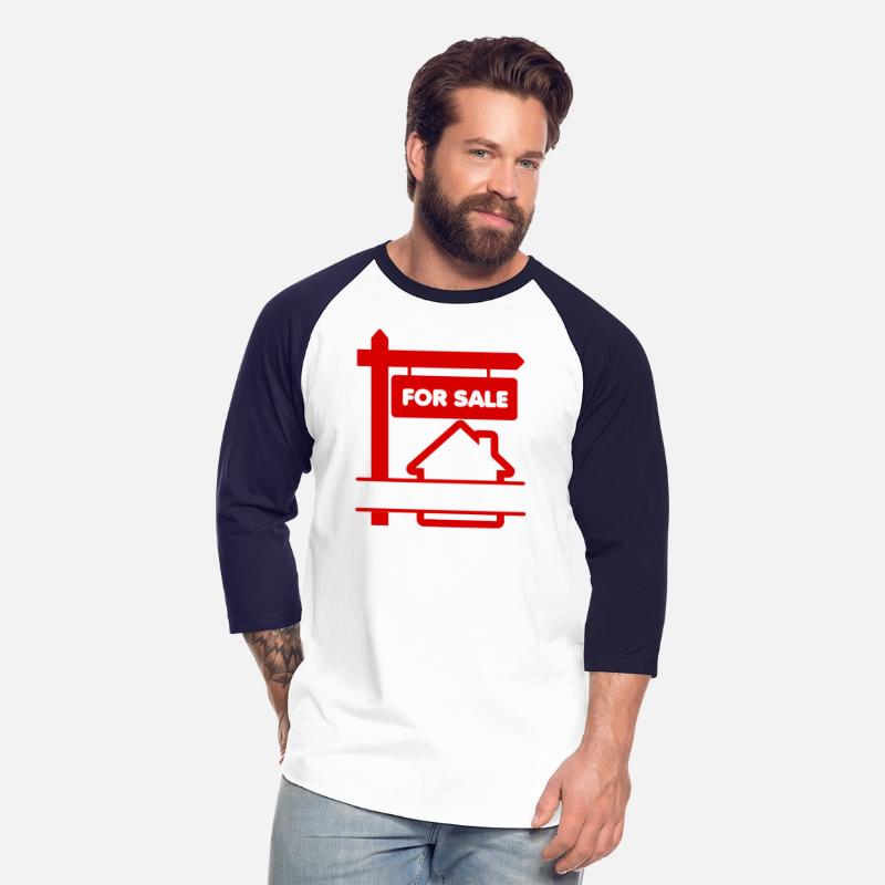 Red logo signboard with for sale