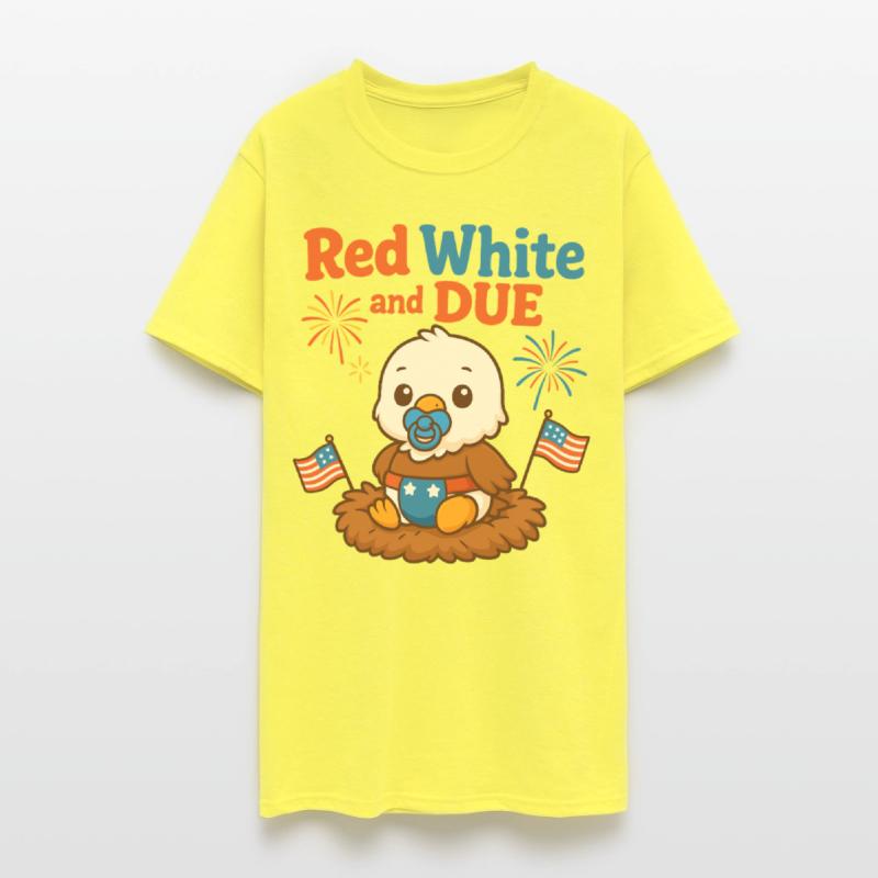 Red White and Due Cute Patriotic Baby Eagle