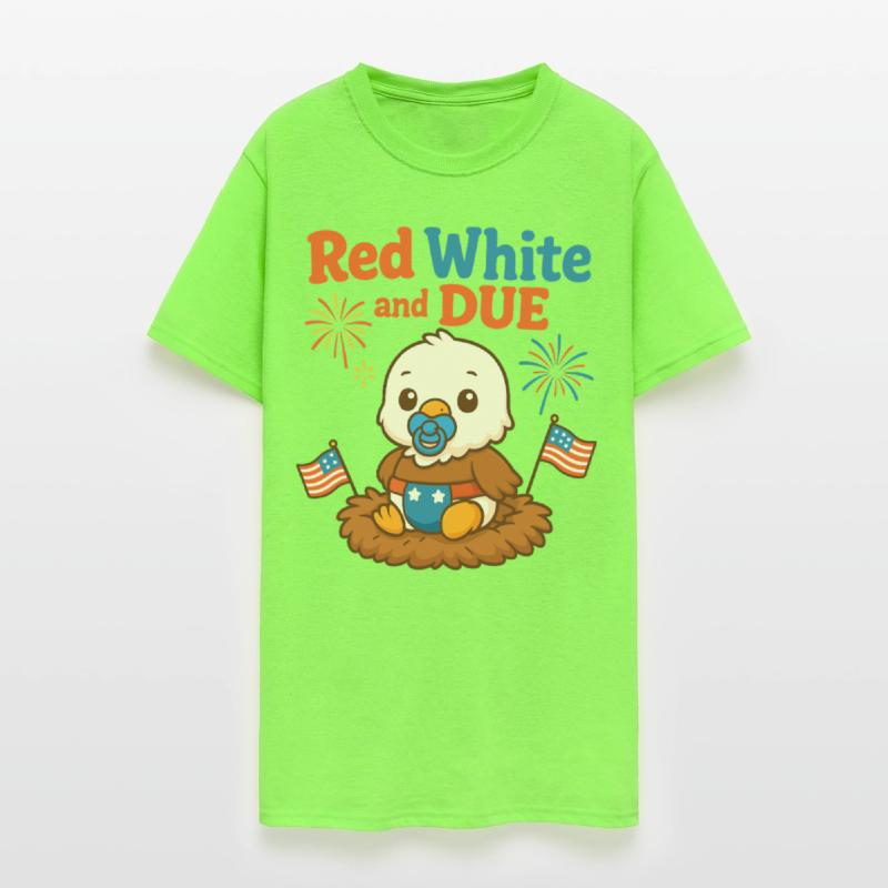 Red White and Due Cute Patriotic Baby Eagle