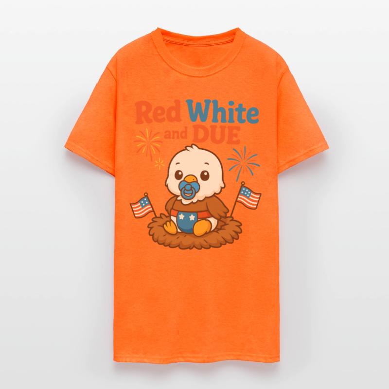Red White and Due Cute Patriotic Baby Eagle