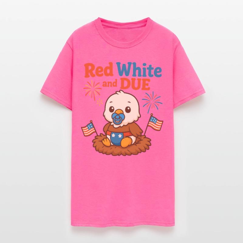 Red White and Due Cute Patriotic Baby Eagle