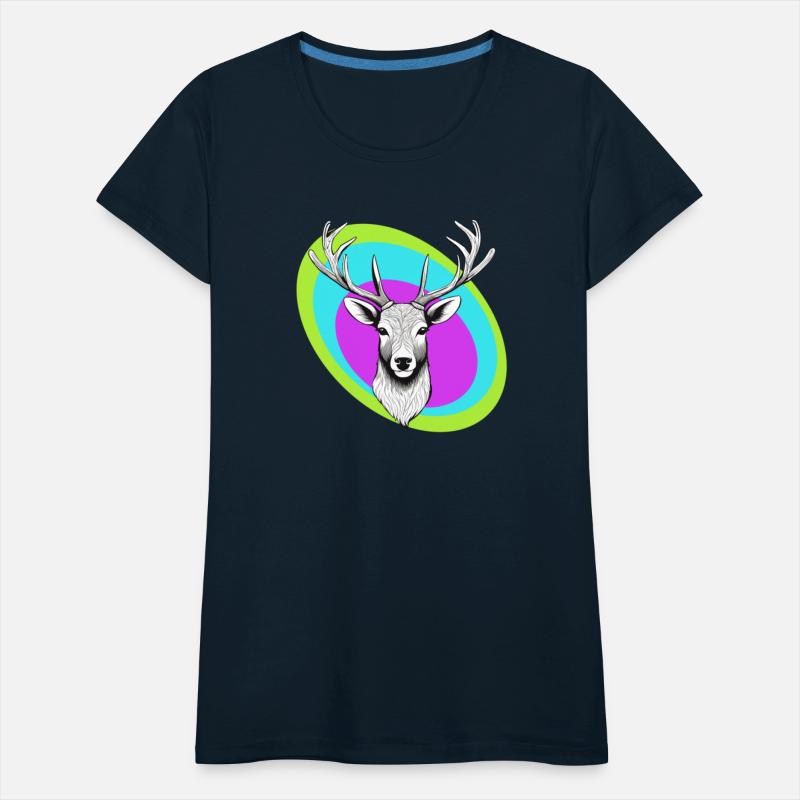 Reindeer with vibrant colors
