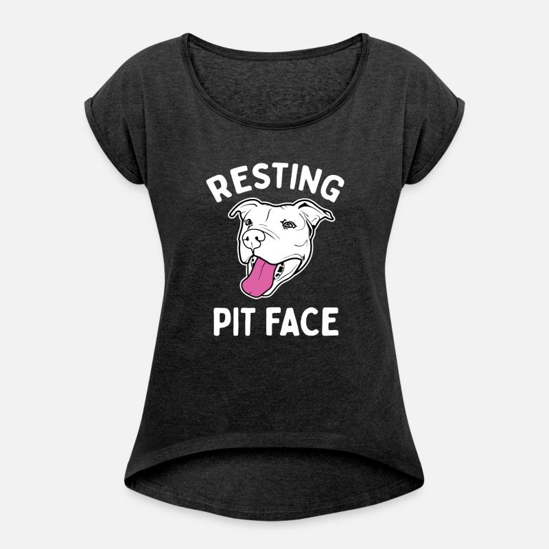 Resting Pit Face Funny Pit Bull T Shirt