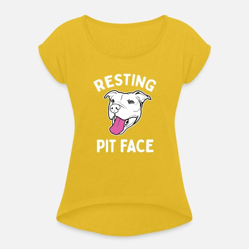 Resting Pit Face Funny Pit Bull T Shirt