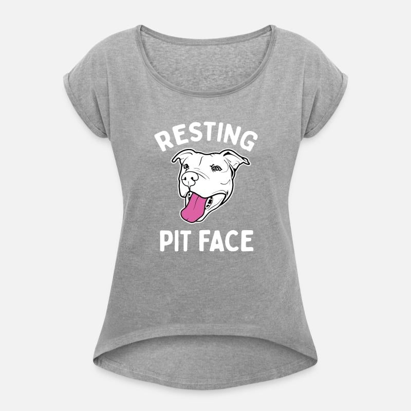 Resting Pit Face Funny Pit Bull T Shirt