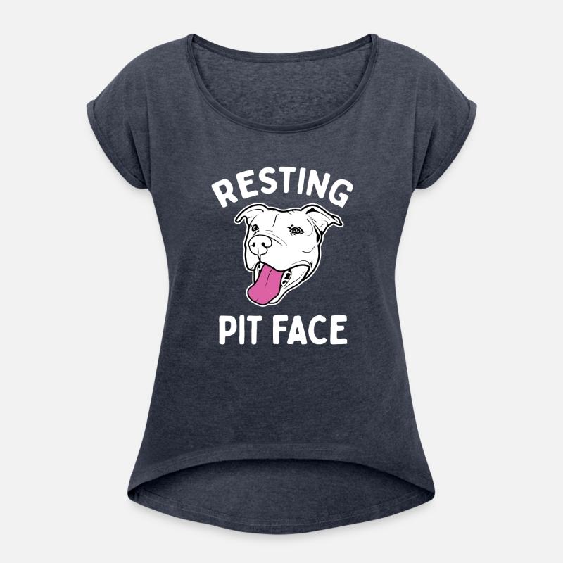 Resting Pit Face Funny Pit Bull T Shirt