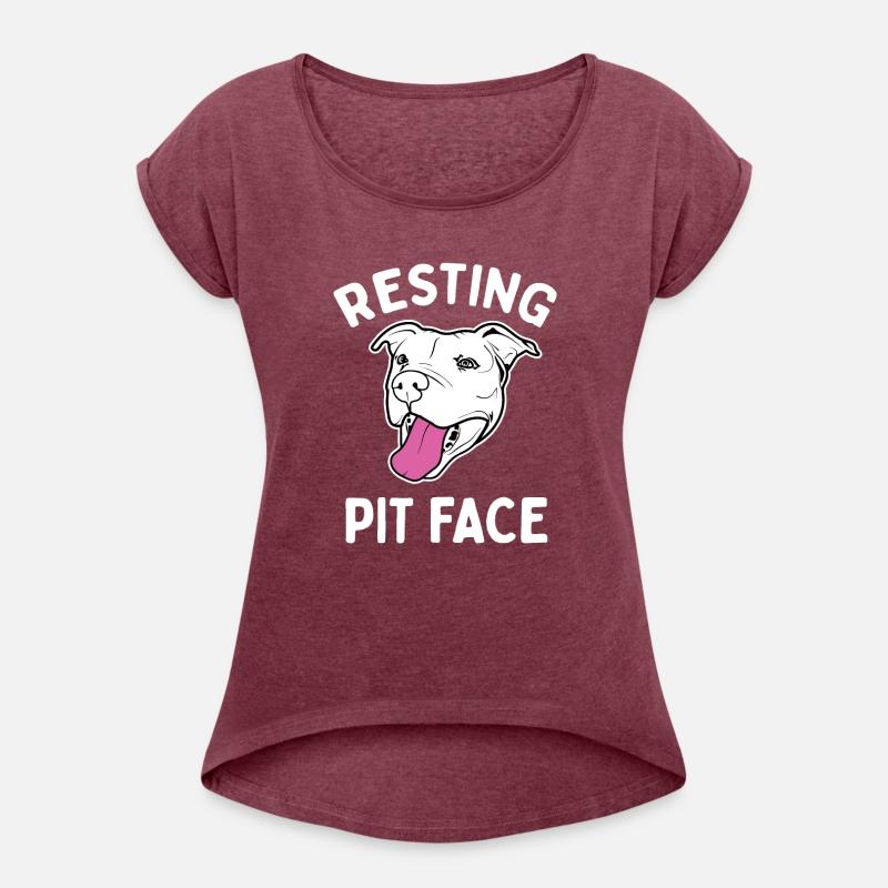 Resting Pit Face Funny Pit Bull T Shirt