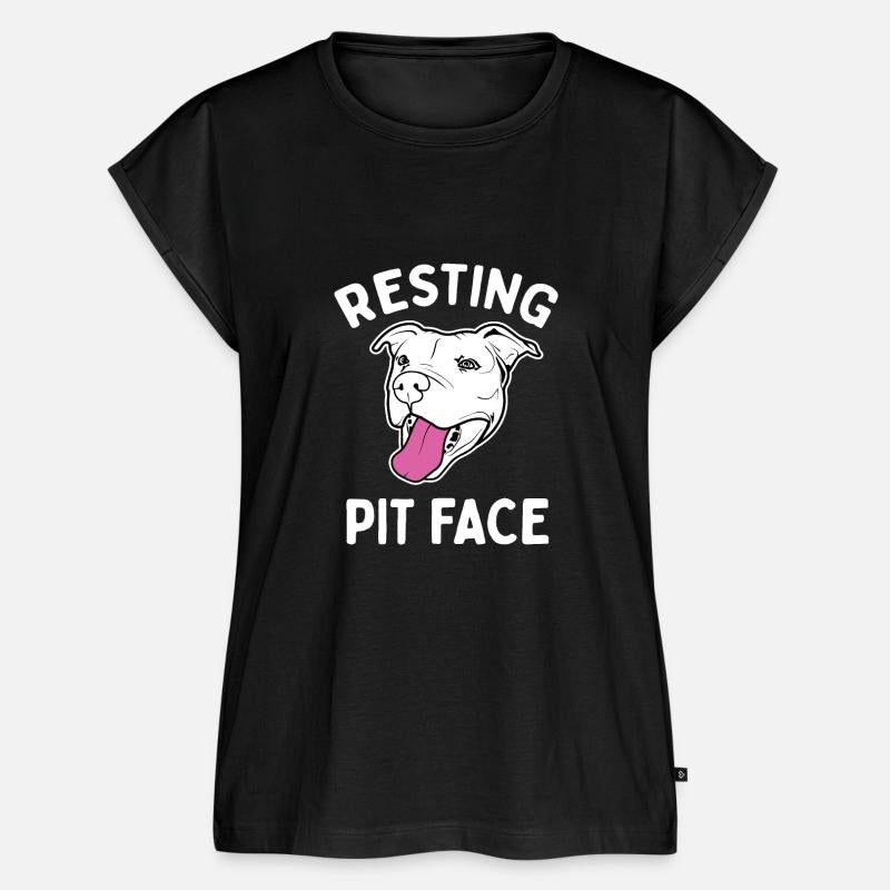 Resting Pit Face Funny Pit Bull T Shirt