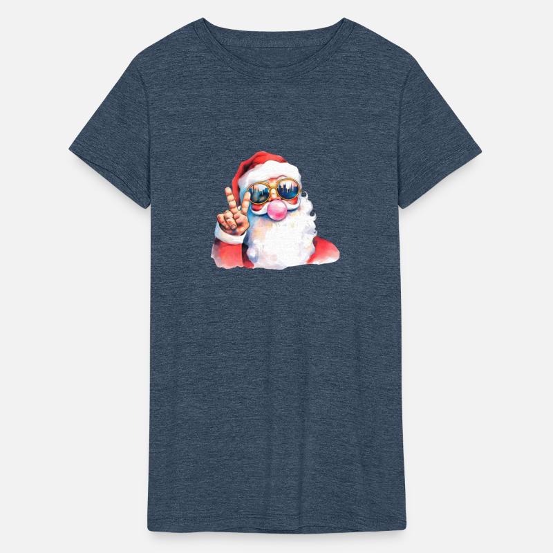 Retro Santa Christmas Blowing Bubble