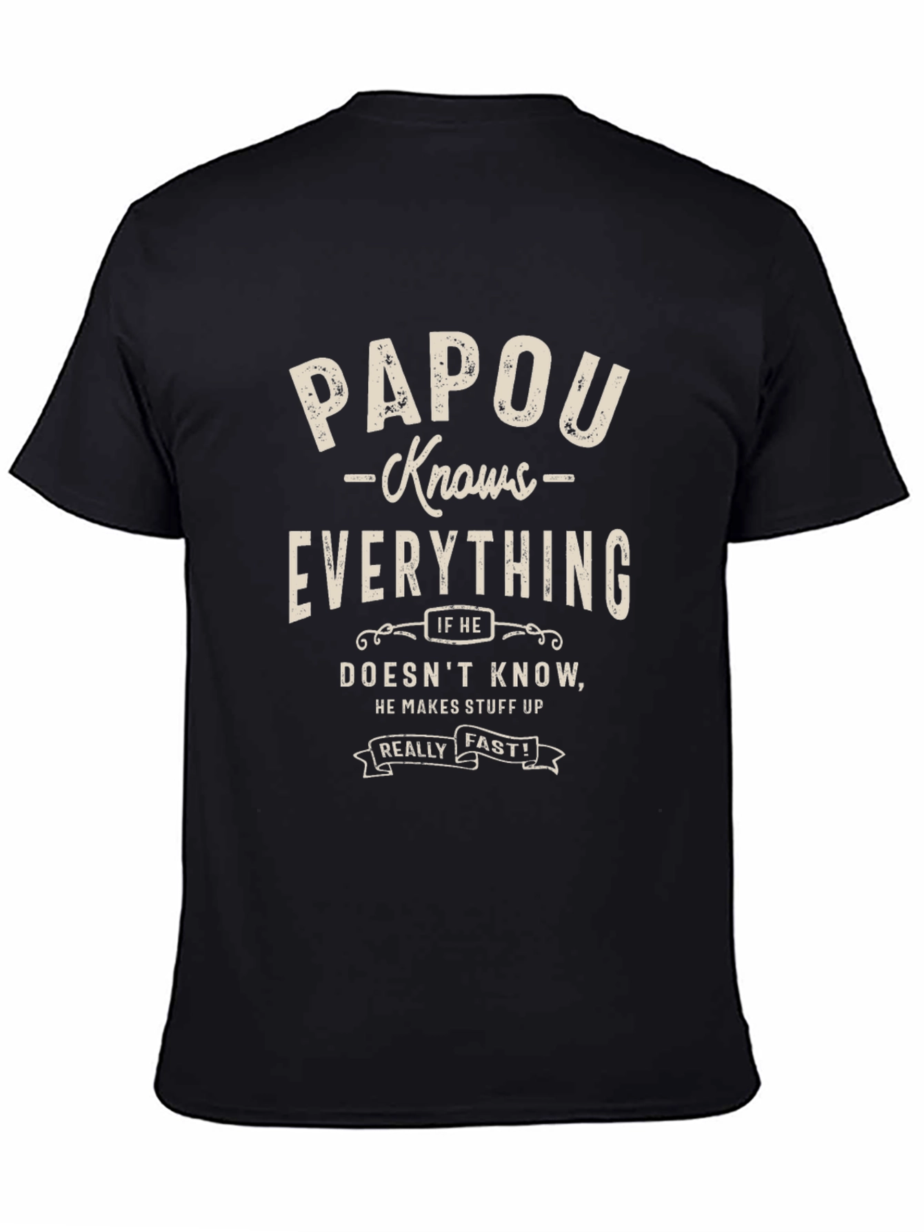 Papou Knows Everything Graphic Tee