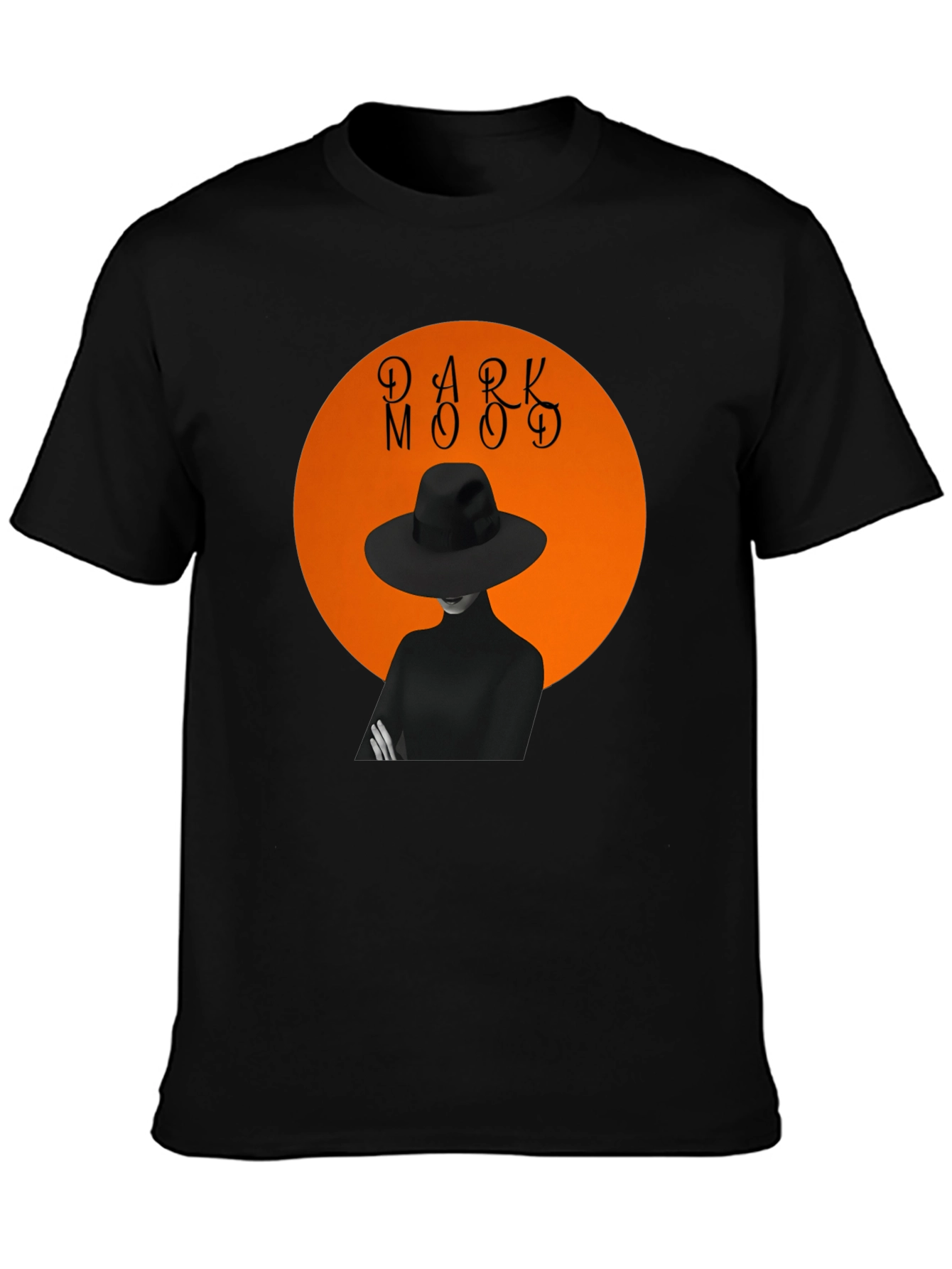 Dark Mood Graphic Tee - Black T-Shirt