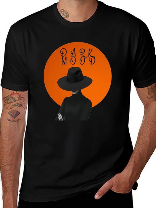 Dark Mood Graphic Tee - Black T-Shirt