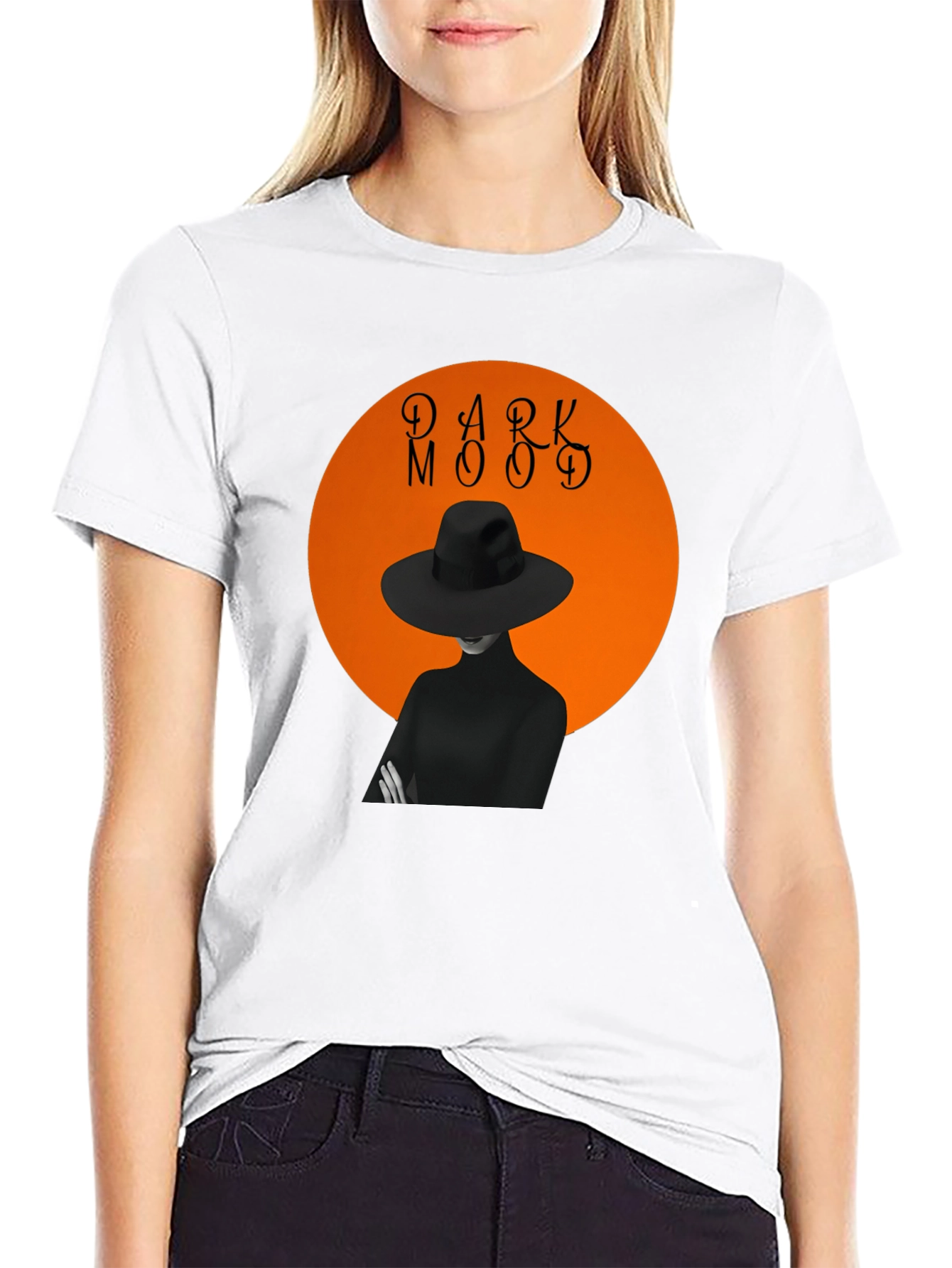 Dark Mood Graphic Tee - Black T-Shirt