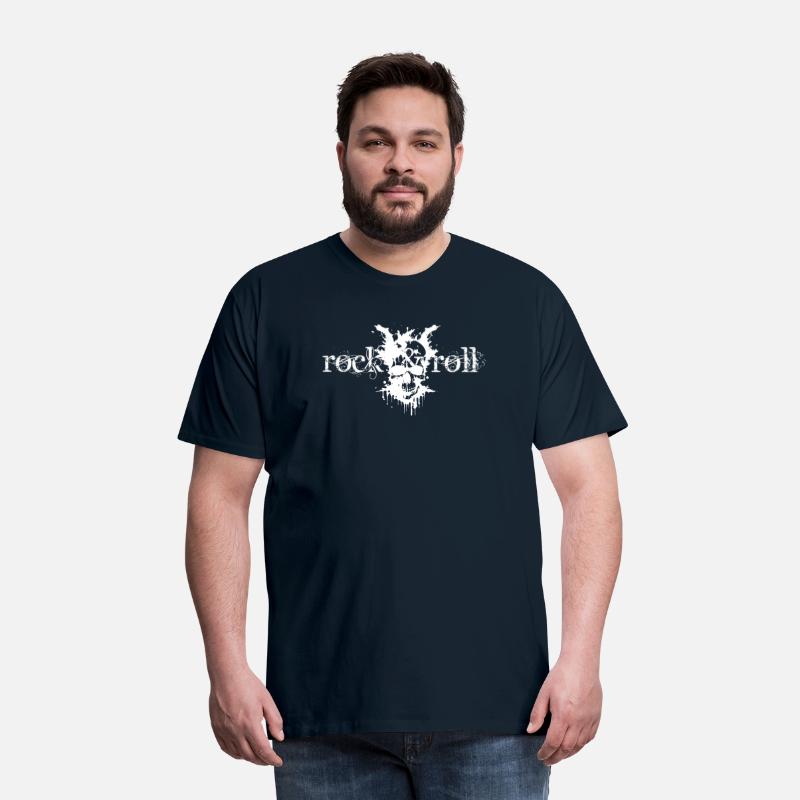 rock and roll skull design