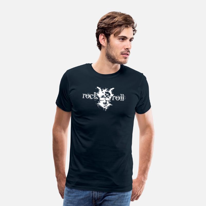 rock and roll skull design