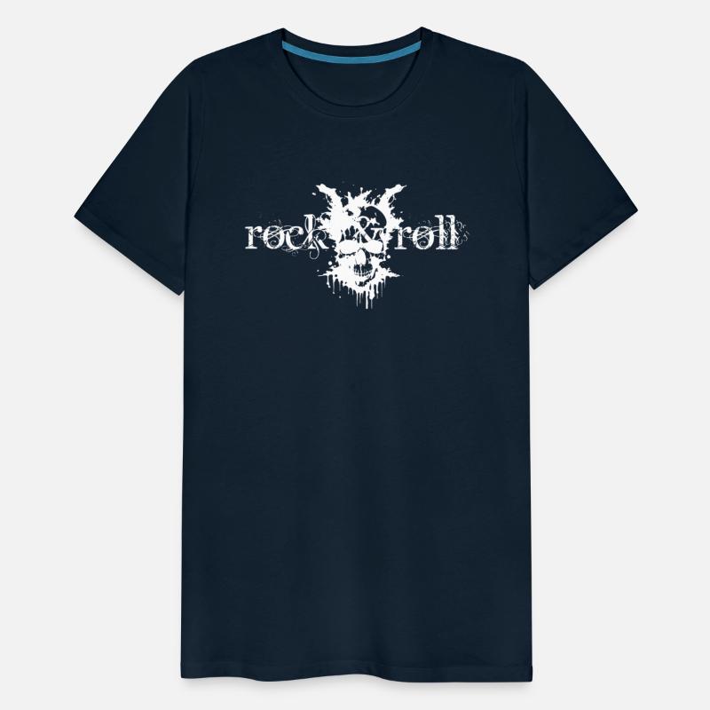 rock and roll skull design
