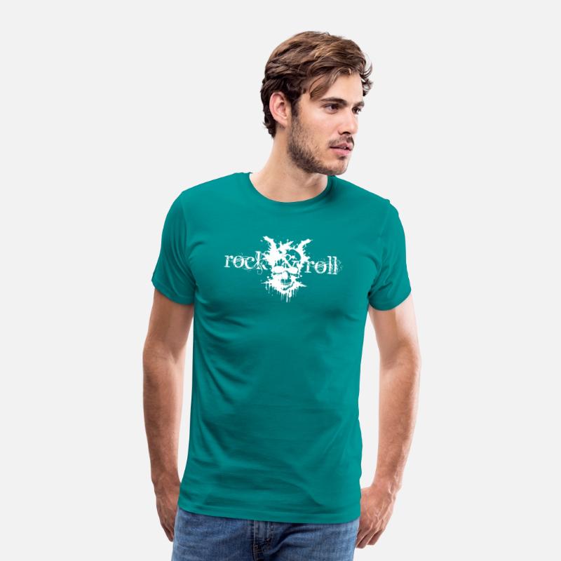 rock and roll skull design