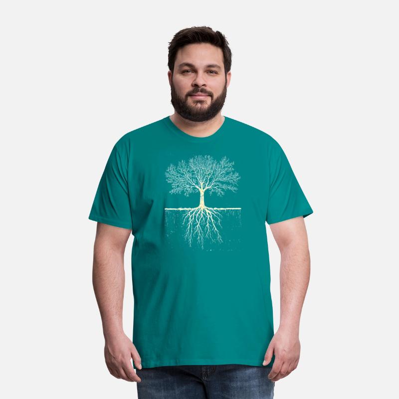 Rooted in Nature: Tree & Roots Graphic T-Shirt