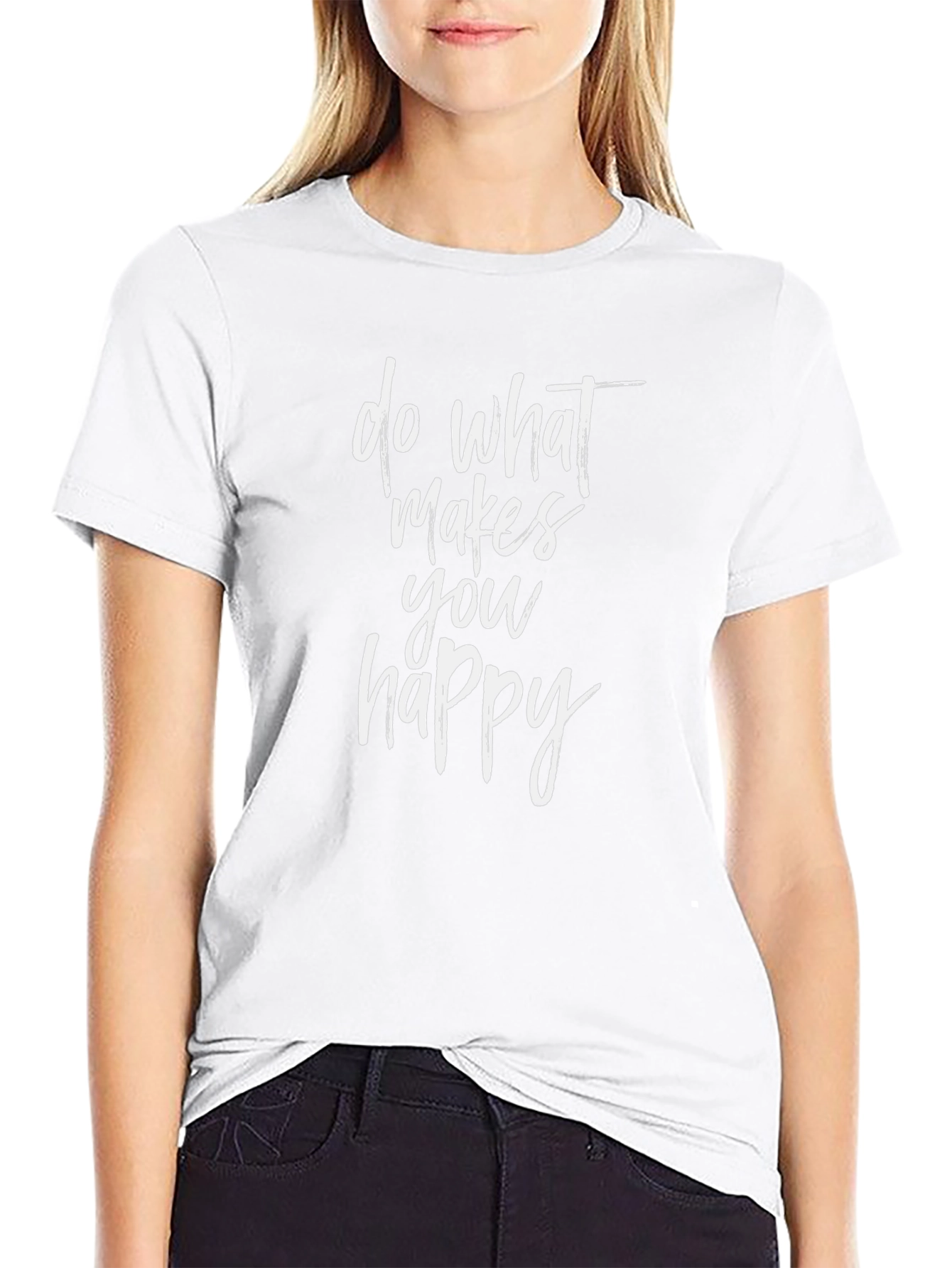 Inspirational Graphic Tee - Do What Makes You Happy