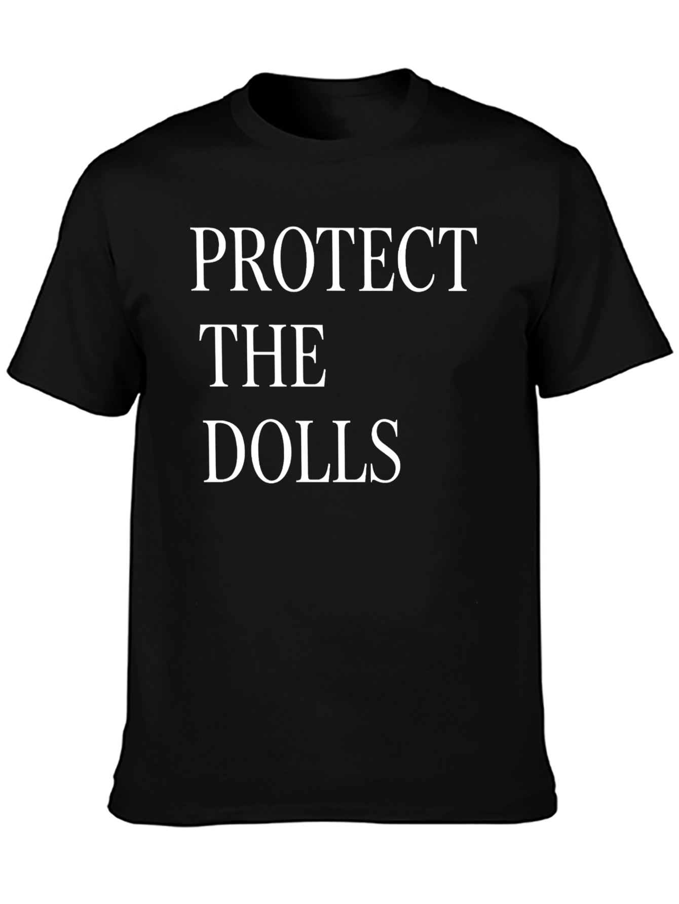 Protect the Dolls Graphic Tee - Black Cotton