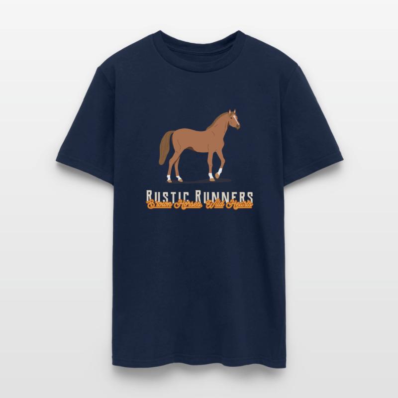 RUSTIC RUNNERS BROWN HORSES WILD HEARTS