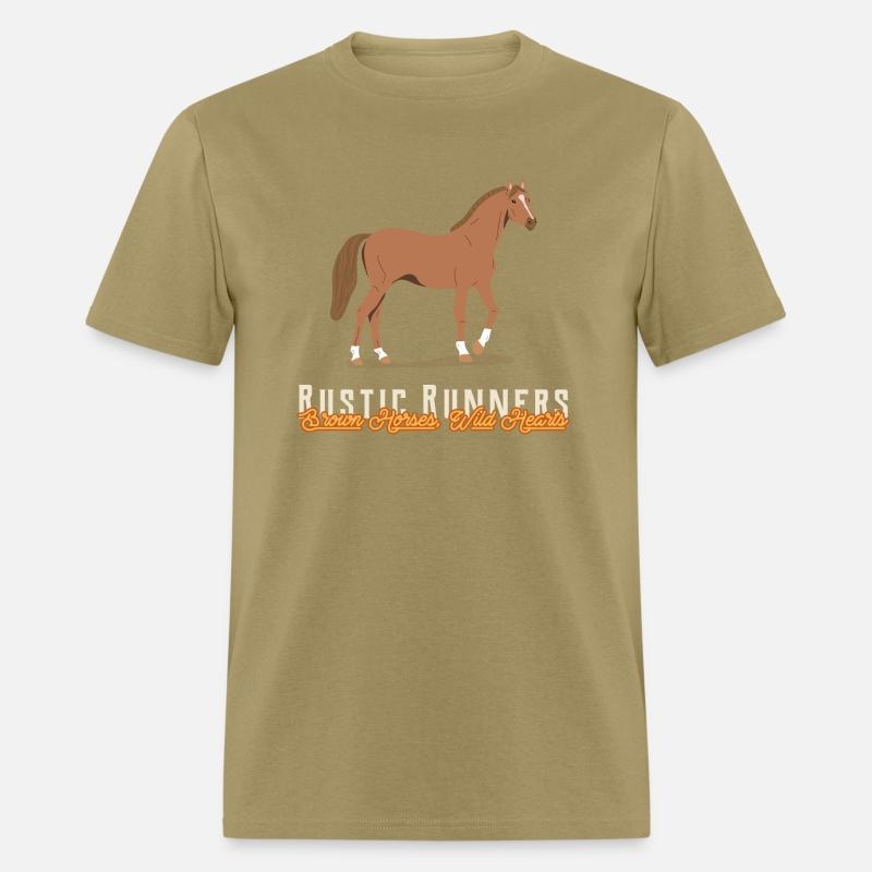 RUSTIC RUNNERS BROWN HORSES WILD HEARTS