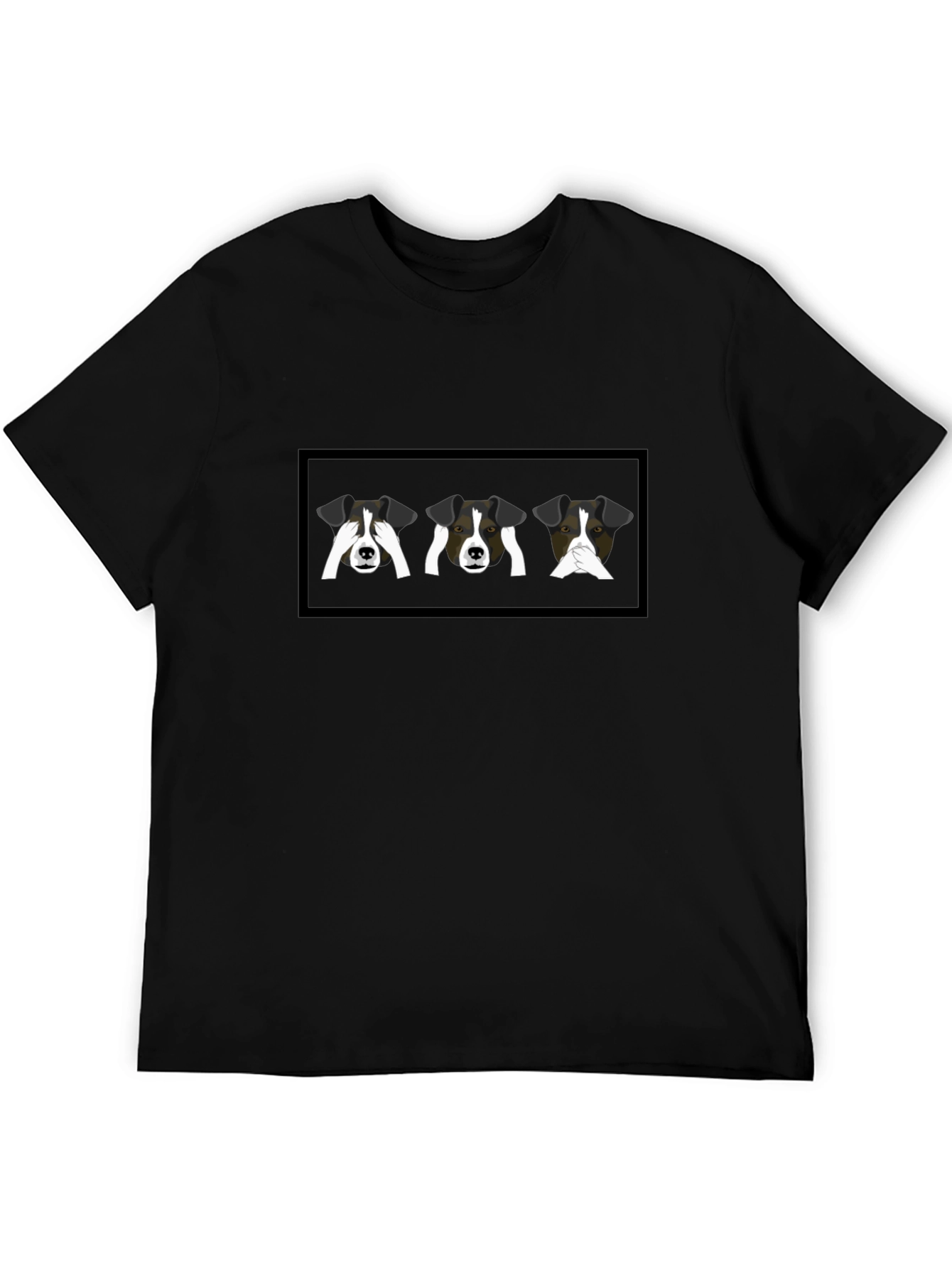 Dog Speak T-Shirt: Hear See Speak No Evil
