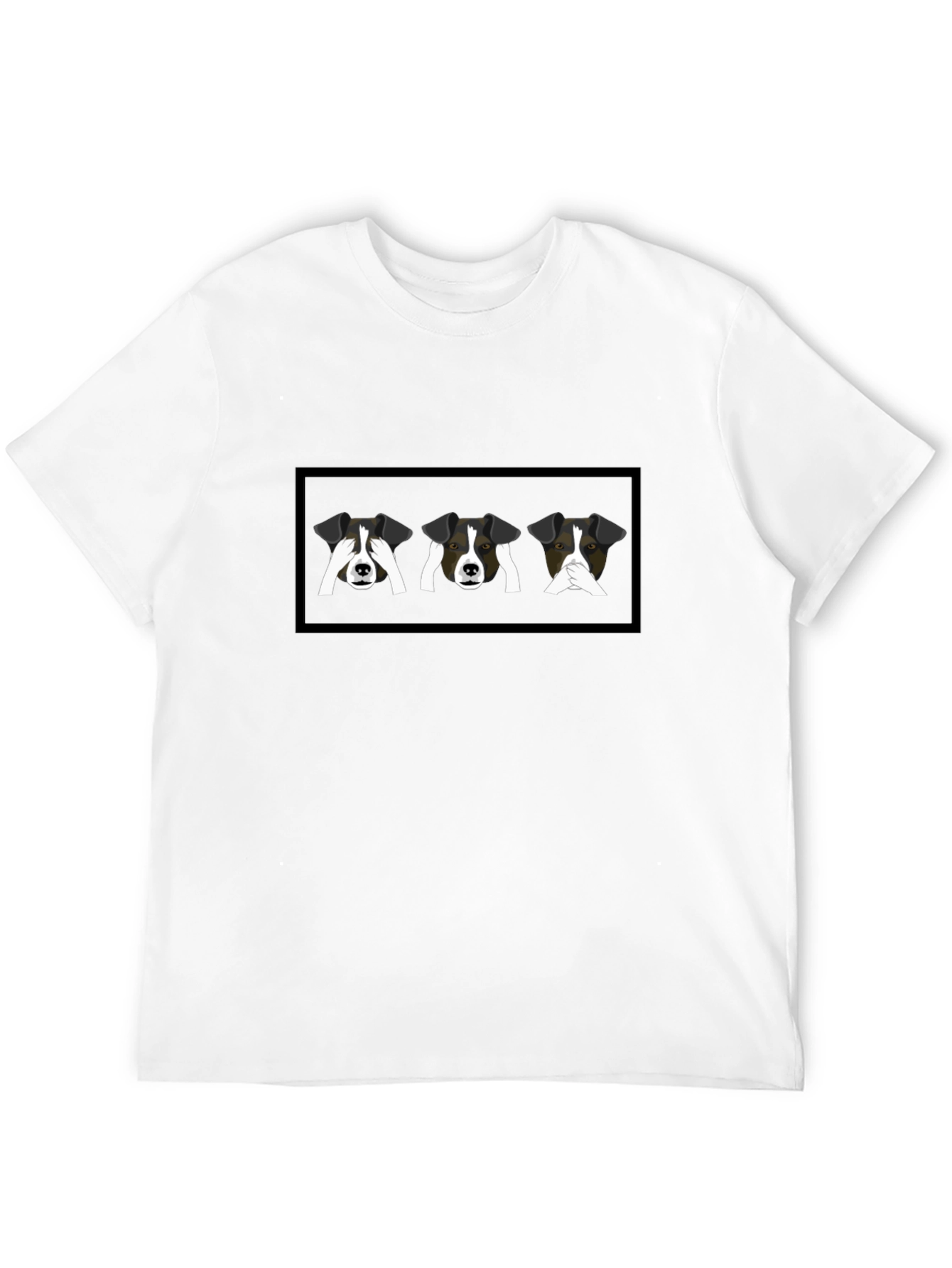 Dog Speak T-Shirt: Hear See Speak No Evil