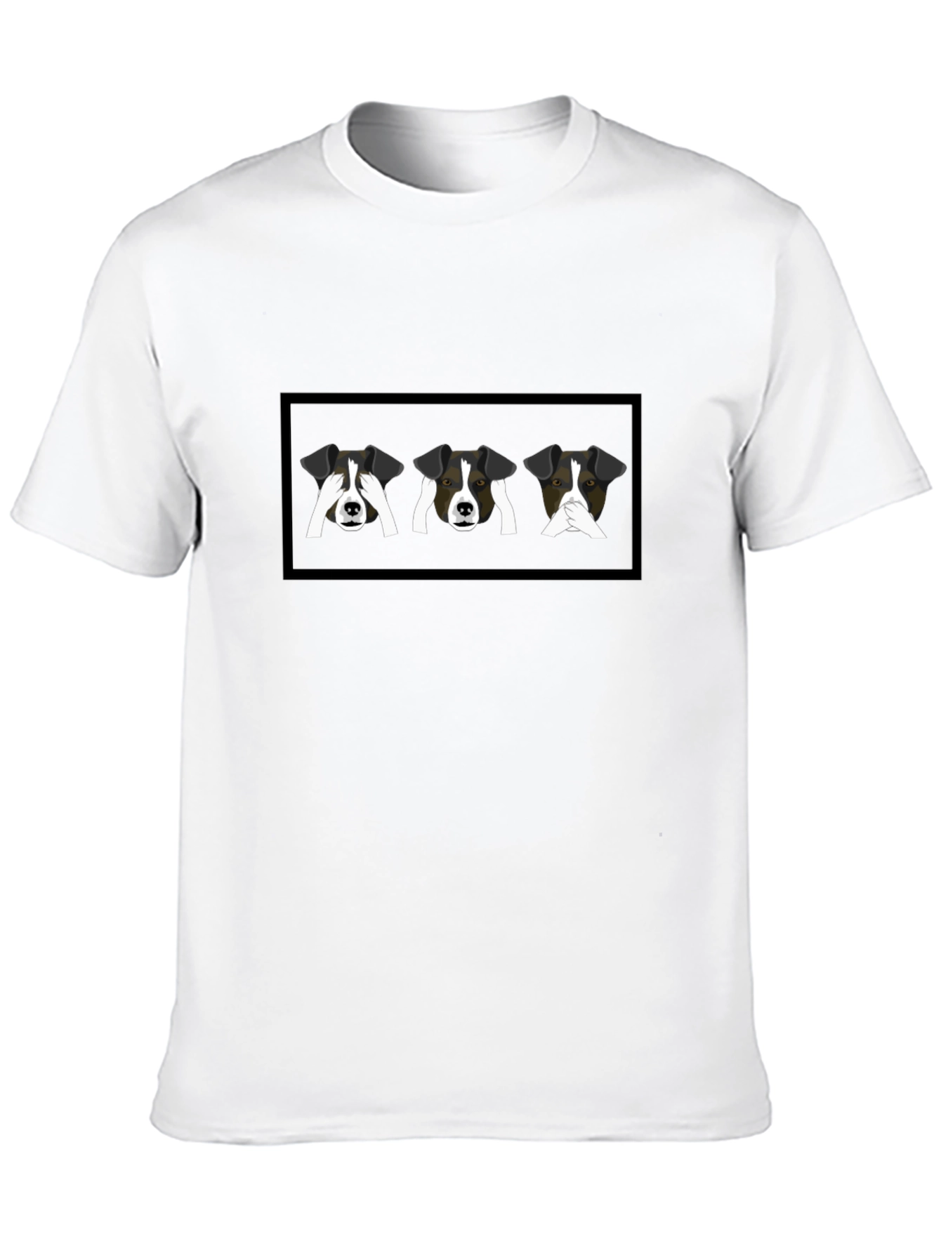 Dog Speak T-Shirt: Hear See Speak No Evil