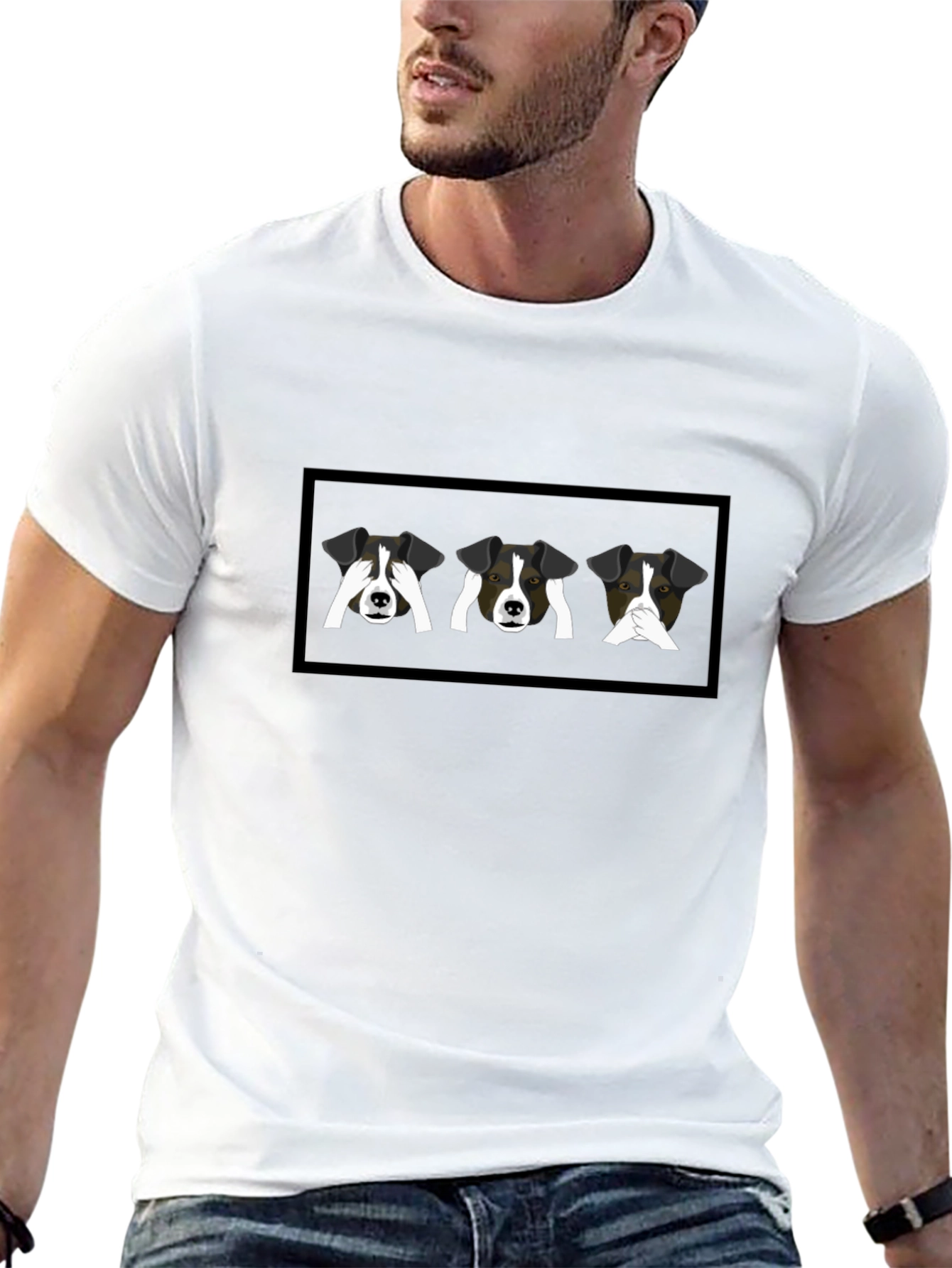 Dog Speak T-Shirt: Hear See Speak No Evil