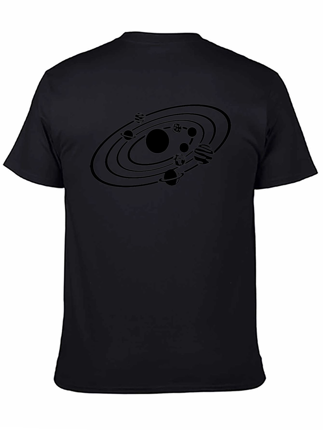 Cosmic Orbit Black T-Shirt