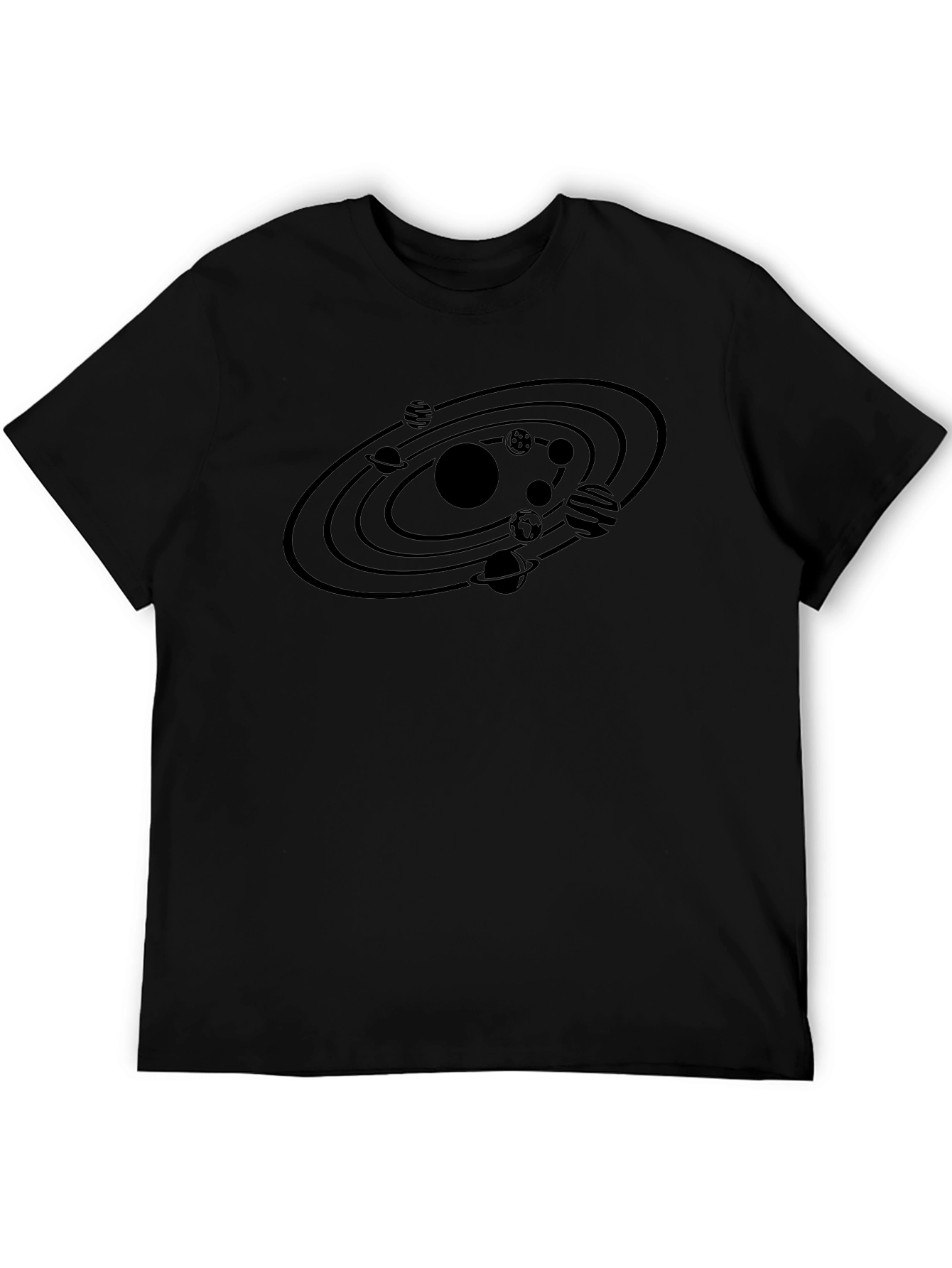 Cosmic Orbit Black T-Shirt