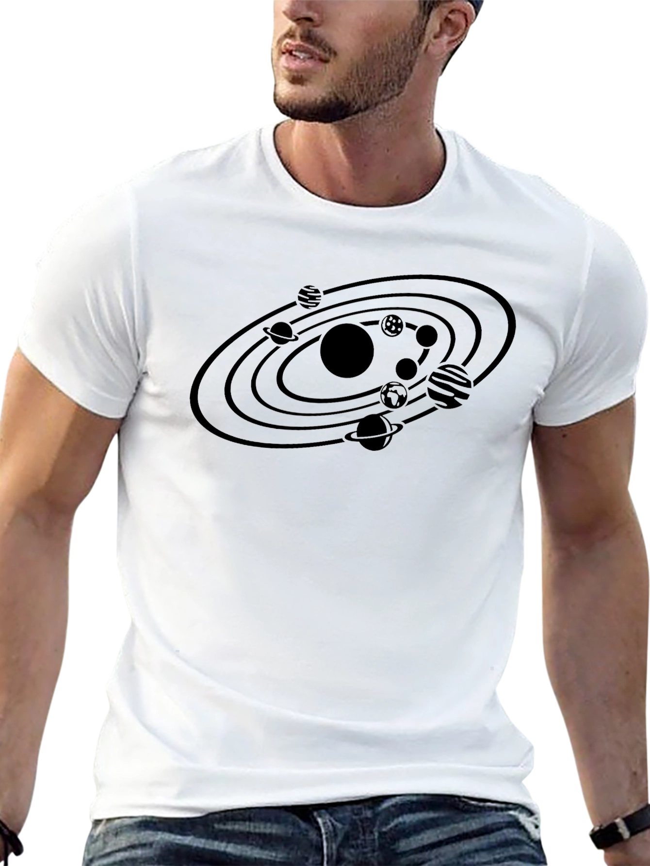 Cosmic Orbit Black T-Shirt
