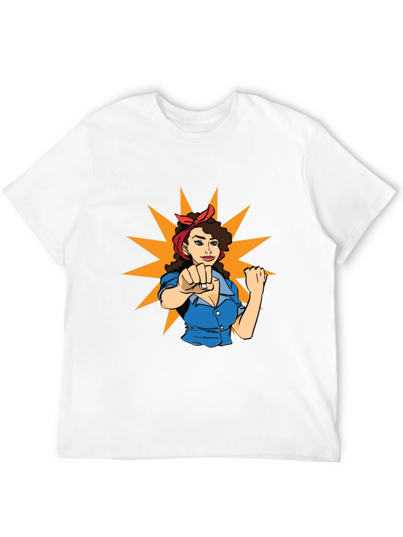 Rosie the Riveter Graphic T-Shirt - Black