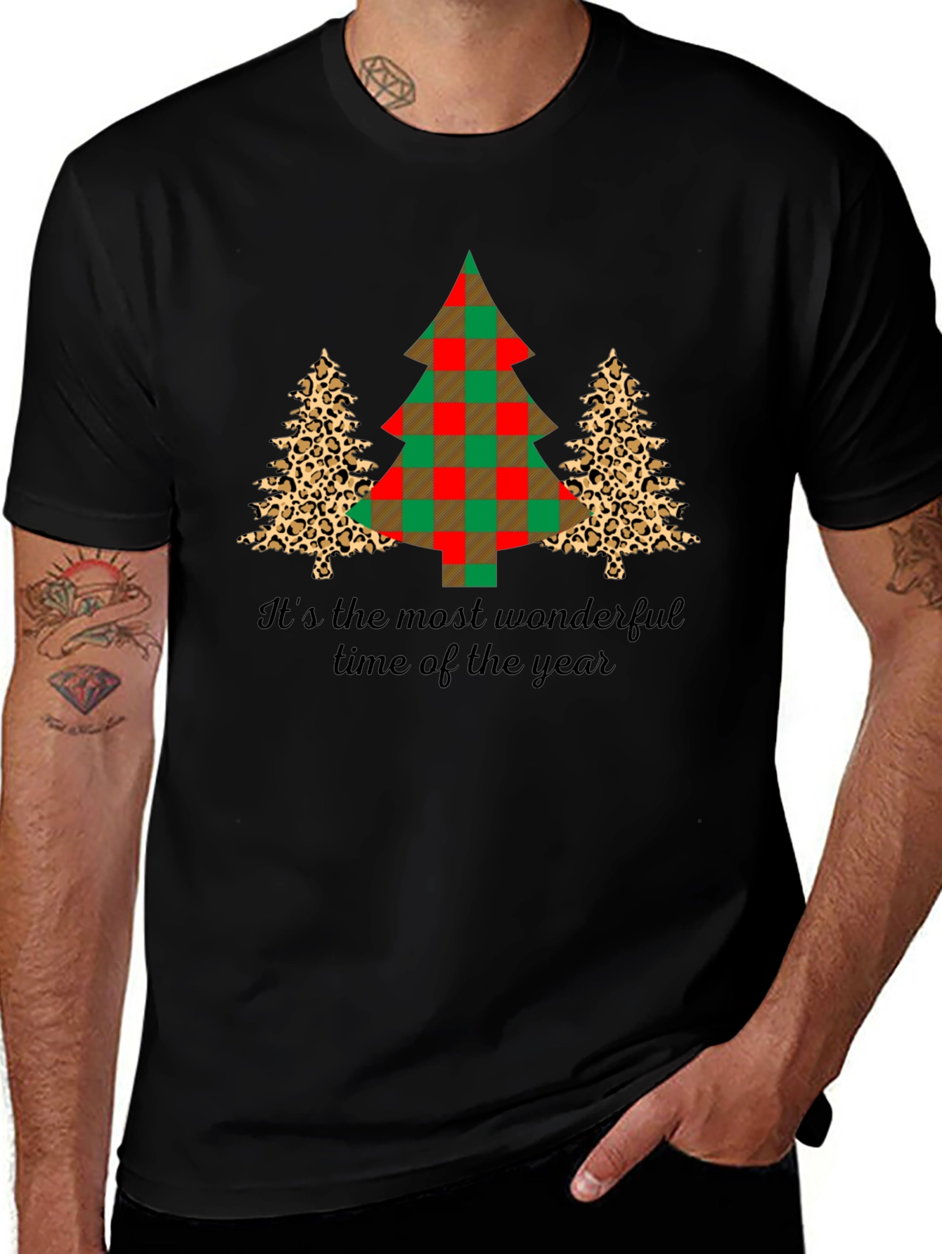 Christmas Tree Graphic T-Shirt