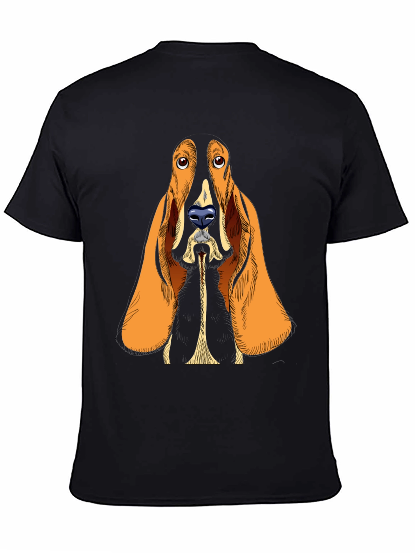 Dog Graphic Print T-Shirt - Unique Canine Design