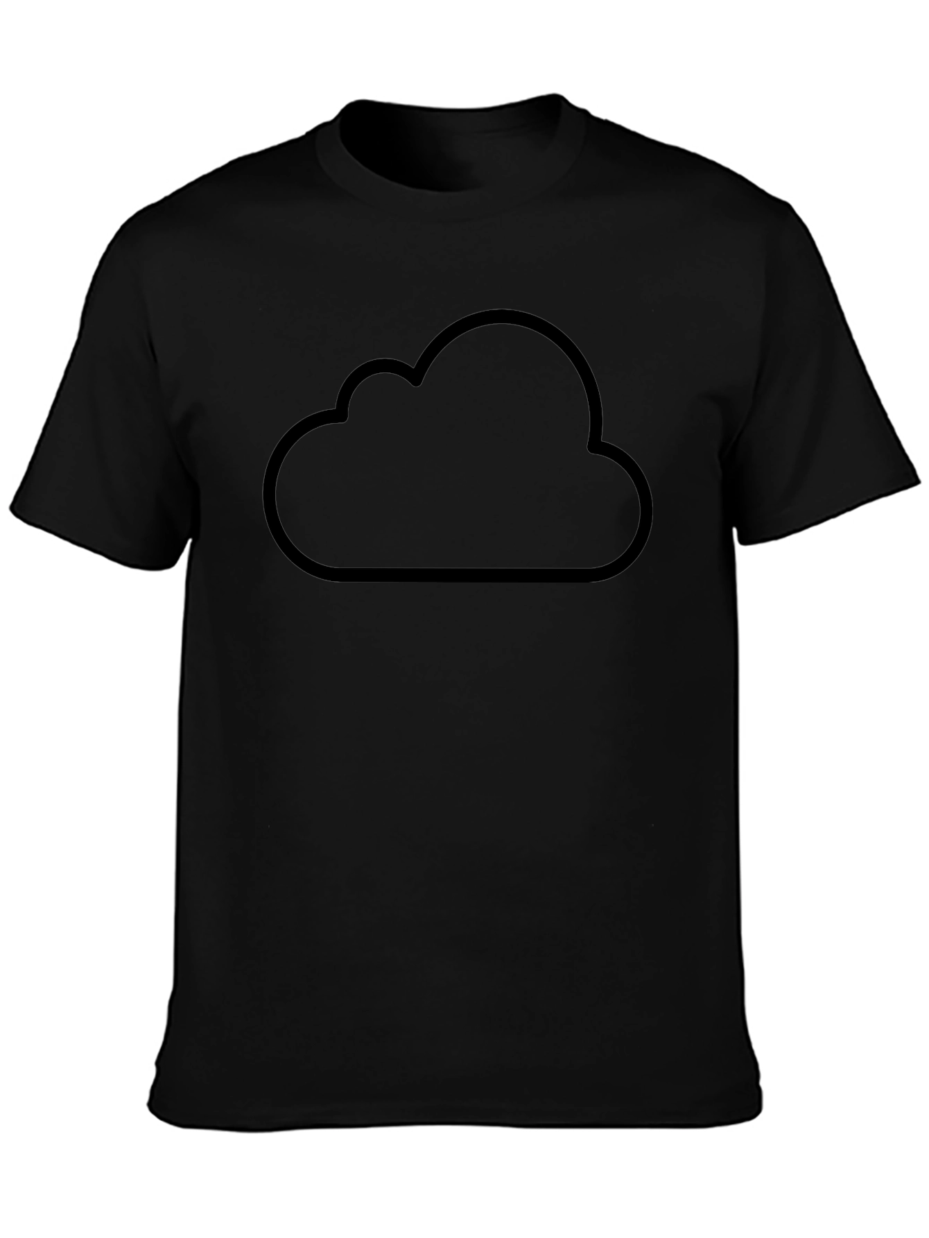 Cloud Graphic Black T-Shirt