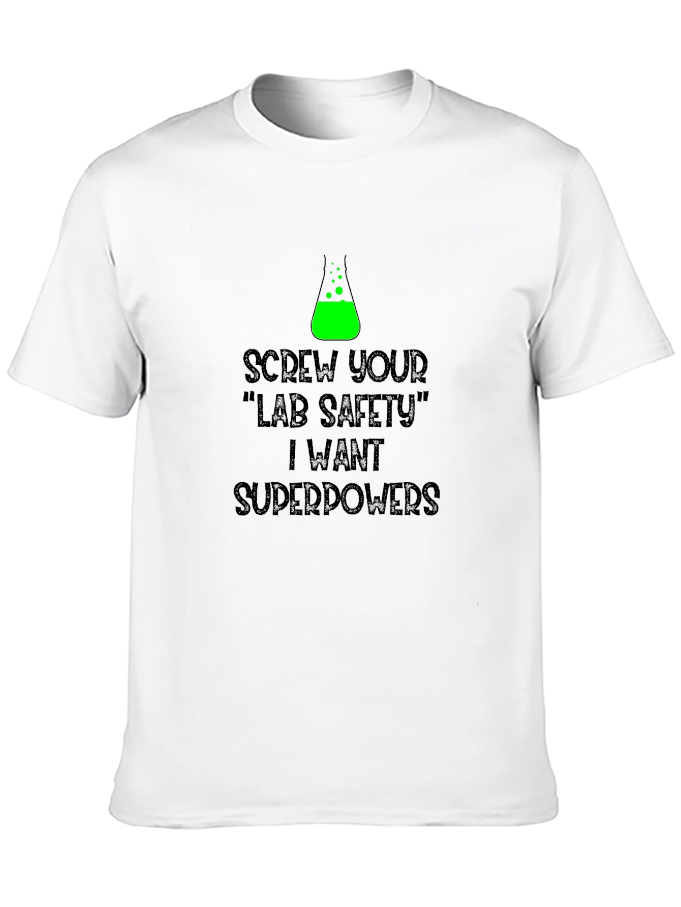Lab Safety Superpowers Graphic Tee - Black