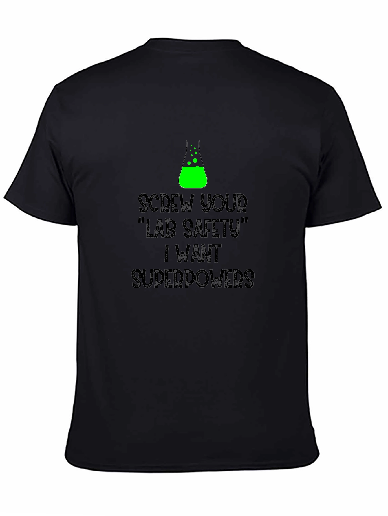 Lab Safety Superpowers Graphic Tee - Black