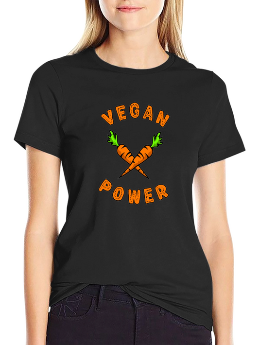 Vegan Power T-Shirt - Carrot Graphic Tee